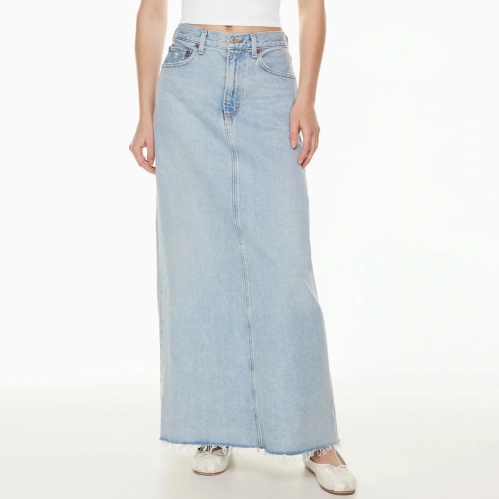 AGolde Hilla Jean Skirt -Maxi - Picture 1 of 4